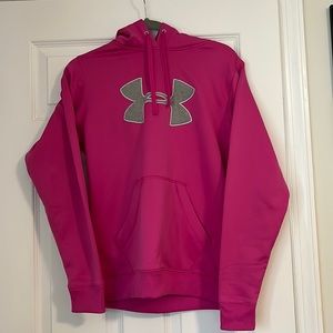 Women’s Under Armor Pink Pullover Hoodie